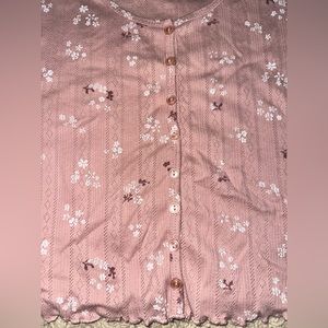 Women’s floral crop top large